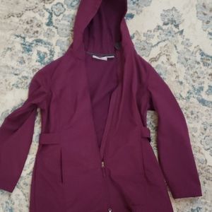 Ladies winter plum coat